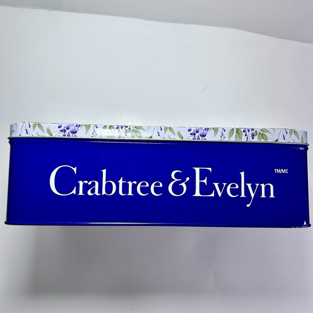 Crabtree & Evelyn 4 pc Wisteria Gift Tin Body Lotion +Body Wash + Soap + Loofah - Picture 3 of 3